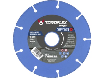 Toroflex Hartmetalltrennscheibe Progress Spezial HM 125 x 22,23 mm
