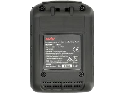 Solo® Ersatzakku 18 V/2,5 Ah Li-Ion, für Sprühgerät 442, 49481