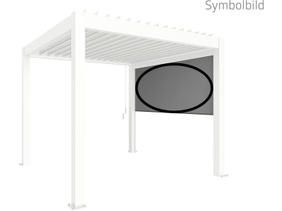 biohort® Sonnenschutzrollo für biohort® Pergola, weiß, 350 cm, B419309
