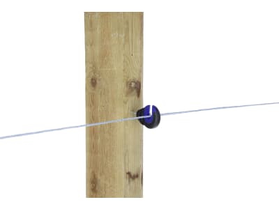 Ako Ringisolator "2K EDX", Holzgewinde selbstschneidend, für Draht, Litze, Seil, Band 10 mm