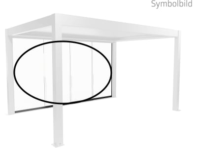 biohort® Glasschiebewand für biohort® Pergola, weiß, 550 cm, B419706