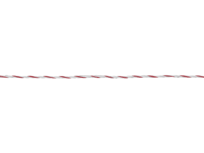 Ako Litze "TopLine plus" weiß; rot 300 m, 449119