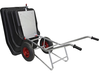 Growi® Schubkarre "Compactkarre" Mulde 300 l, PE (Polyethylen) kippbar, 15720