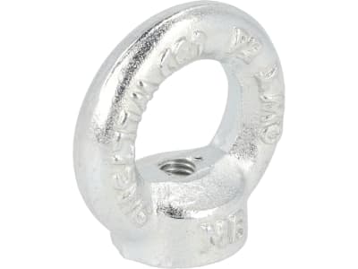 Ringmutter M 6 DIN 582, Stahl (C15 E), verzinkt; blau passiviert (A2K), 039596