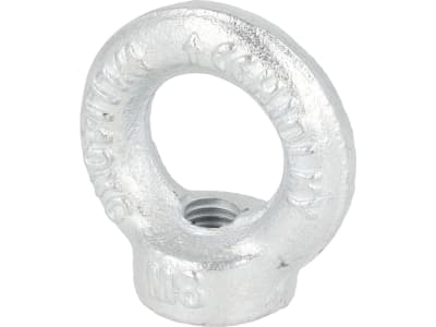 Ringmutter DIN 582, Stahl (C15 E), verzinkt; blau passiviert (A2K)