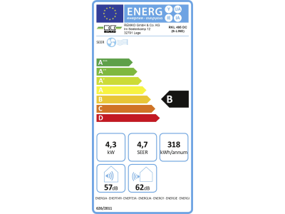 REMKO Klimaanlage "RKL 495 DC" mobil, Split, weiß, 1616495