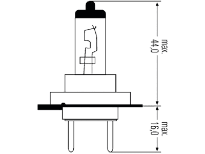 Hella® Halogenlampe H7 Long Life, 12 V, 55 W, PX26d, 8GH 007 157-201 Hella® Halogenlampe H7 Long Life, 12 V, 55 W, PX26d, 8GH 007 157-201