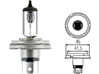 Hella® Halogenlampe R2 (Bilux), 12 V, 45 W; 40 W, P45t, 8GD 002 088-141 Hella® Halogenlampe R2 (Bilux), 12 V, 45 W; 40 W, P45t, 8GD 002 088-141