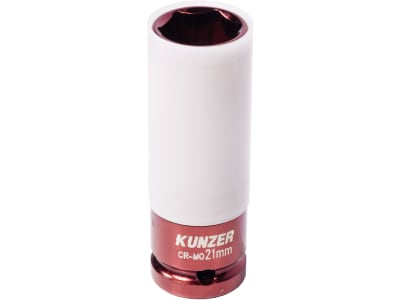 KUNZER Radmutterneinsatz-Satz "Impact" 1/2 " SW 15/17/19/21/22, Länge 85 mm, 5-teilig,, 7RK05 KUNZER Radmutterneinsatz-Satz "Impact" 1/2 " SW 15/17/19/21/22, Länge 85 mm, 5-teilig,, 7RK05
