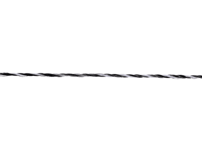 Ako Litze "PlatinumLine" 400 m, schwarz; weiß, Ø 2,5 mm, 442834