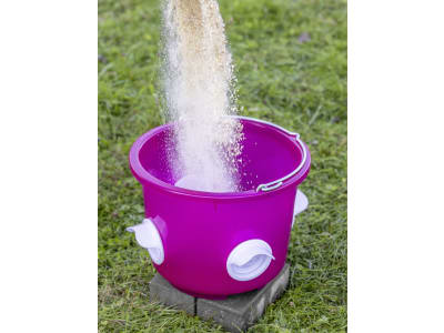 KERBL Futtereimer 12 l, pink; transparent, 70204