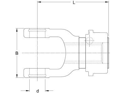 Walterscheid Anschlussgabel "ASG" W 2100, Profil 6 x 21 x 25, Ziehverschluss ASG, 1174716