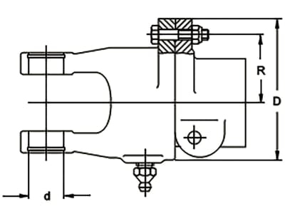 Walterscheid Scherbolzenkupplung "K61/1", W 2200, 1 1/8" 6, d 24 mm, Auslösekraft 1.400 Nm, Verschluss Schiebestiftverschluss, 1378999
