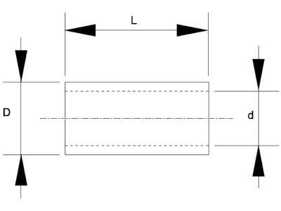 Walterscheid Reduzierhülse Kat. 3/2, 25,6 x 32 x 49,5 mm, für Oberlenkerkugeln, 1305278