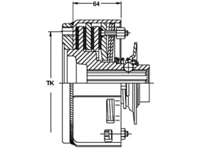 Walterscheid Reibkupplung "EK92/4", Ø Teilkreis 118 mm, 1 3/8" 6, mit Ziehverschluss, 6 x M 10, Verschluss Ziehverschluss ZV Walterscheid Reibkupplung "EK92/4", Ø Teilkreis 118 mm, 1 3/8" 6, mit Ziehverschluss, 6 x M 10, Verschluss Ziehverschluss ZV
