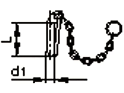 Walterscheid Klappsplint für Kugelfangprofil mit Kette