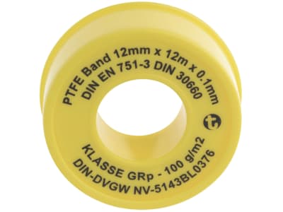 Teflonband 12 m x 12 mm x 0,1 mm Teflonband 12 m x 12 mm x 0,1 mm