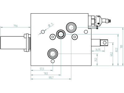 Zusatzsteuergerät, für Bosch-System SB 23 LS, AK -TB-, sitzdichtend, rechts Zusatzsteuergerät, für Bosch-System SB 23 LS, AK -TB-, sitzdichtend, rechts