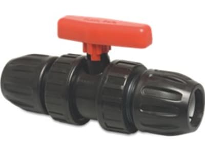 Kugelhahn Mega Safe 500 PVC  mit gesicherter Kugel, PVC-U-Hebel/Griff, Hytrel/EPDM-Dichtung