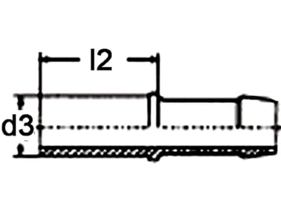 Rohrnippel "BE" NW 10, schwer, Schneidringanschluss Rohrnippel "BE" NW 10, schwer, Schneidringanschluss