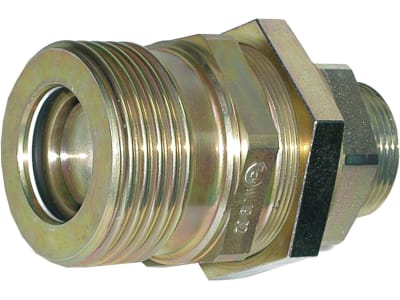 Rohrleitungskupplung Festhälfte, schwer, M 20 x 1,5 AG/M 32 x 3, BG 2, RA S 12