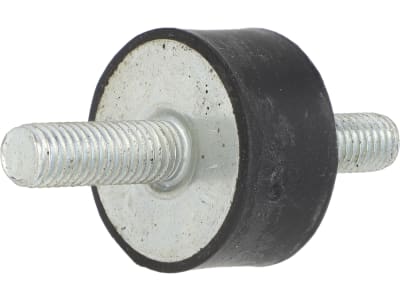 Gummi-Metall-Puffer 30 x 15 mm, M 8 AG, doppelt, für Kühler von Fendt Farmer 100, 5 S, Plattform von Xylon
