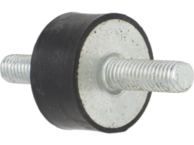 Gummi-Metall-Puffer 30 x 15 mm, M 8 AG, doppelt, für Kühler von Fendt Farmer 100, 5 S, Plattform von Xylon
