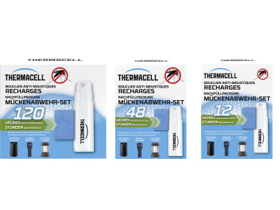 Thermacell Wirkstoffplättchen mit Gaskartuschen zur Mückenabwehr, für 20 m²