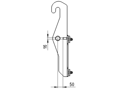 Düvelsdorf Anschraubplatte D-Lock; Kramer lang, 2 St., 5120346