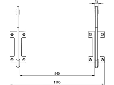 Düvelsdorf Anschraubplatte D-Lock für Radlader Volvo L50 – 120, 2 St., 5120560
