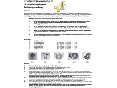 Starterfedermontagehilfe Nylon Starterfedermontagehilfe Nylon