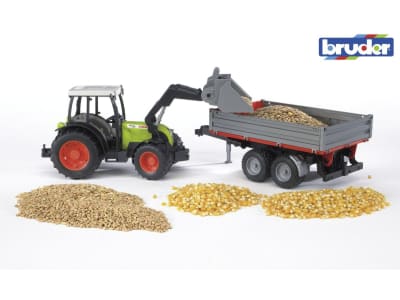 Bruder® Modell "Claas Traktor Nectis 267 F" mit Frontlader und Bordwandanhänger 1:16, 02112 Bruder® Modell "Claas Traktor Nectis 267 F" mit Frontlader und Bordwandanhänger 1:16, 02112
