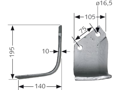 Howard Fräsmesser links/rechts für Fräse HC, HD, HR 40, HR 50, HR 60 Howard Fräsmesser links/rechts für Fräse HC, HD, HR 40, HR 50, HR 60