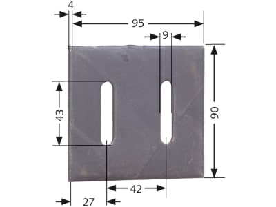 Maschio Abstreifer 90 x 95 x 4 mm, M27100539R