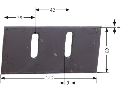 Maschio Abstreifer 60 x 121 x 4 mm, M36100933R