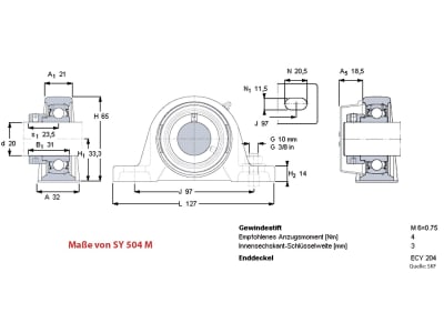 SKF Gußgehäuse Stehlager SKF Gußgehäuse Stehlager