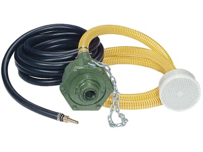 Zapfwellen-Wasserpumpe "ML 20" 180 l/min mit Saug- und Druckschlauch, Saugkorb, Spritzdüse, Schellen Zapfwellen-Wasserpumpe "ML 20" 180 l/min mit Saug- und Druckschlauch, Saugkorb, Spritzdüse, Schellen