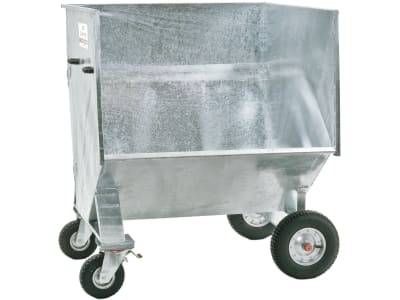 Growi® Großraumkuli B x H x T: 130 x 150 x 130 cm für Frontlader Euro-Aufnahme, feuerverzinkt, 15904