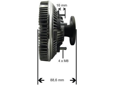 Viskokupplung für John Deere Traktor 6000, 6000 SE, 448013N Viskokupplung für John Deere Traktor 6000, 6000 SE, 448013N