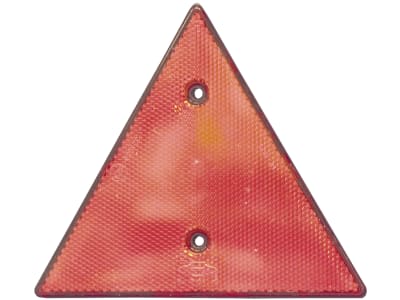 Rückstrahler dreieckig, rot, 158 x 138 x 8 mm, geschraubt Rückstrahler dreieckig, rot, 158 x 138 x 8 mm, geschraubt