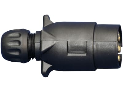 Stecker 7-polig, mit 2-fach Tülle Stecker 7-polig, mit 2-fach Tülle