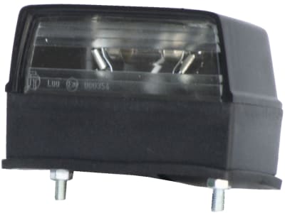 Kennzeichenleuchte mit P2G-System links/rechts, schwarz, quadratisch, 102 x 57 x 44 mm Kennzeichenleuchte mit P2G-System links/rechts, schwarz, quadratisch, 102 x 57 x 44 mm