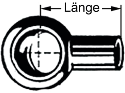 Ringlötstück Stahl, blank; geölt, Ø Ring 10 mm, Ø Rohr innen 6 mm