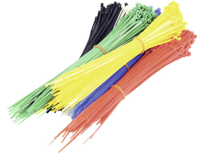 Kabelbinder 200 x 2,5 mm, farblich sortiert, 600 St. Kabelbinder 200 x 2,5 mm, farblich sortiert, 600 St.