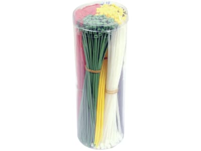 Kabelbinder 200 x 2,5 mm, farblich sortiert, 600 St. Kabelbinder 200 x 2,5 mm, farblich sortiert, 600 St.