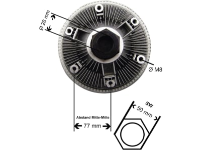 Viskokupplung für Ford New Holland Traktor TM 140–190, 448017N Viskokupplung für Ford New Holland Traktor TM 140–190, 448017N