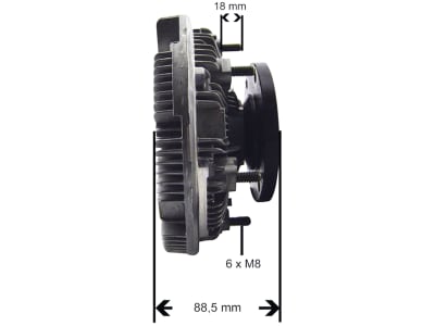 Viskokupplung für John Deere Traktor 4000, 8000, 8000 T, 9000 T, 448015N