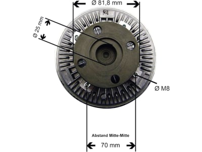 Viskokupplung für John Deere Traktor 6010, 6010 SE, 6205, 6505, 448012N Viskokupplung für John Deere Traktor 6010, 6010 SE, 6205, 6505, 448012N