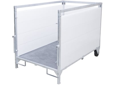 KERBL Kälberbox klein mit 1 Liegeplatz, B x H x T innen 85 x 106 x 130 cm, 14610