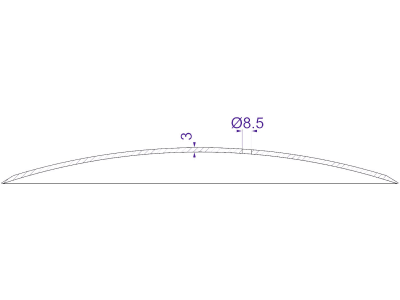 Säscheibe, 350 x 3 mm glatt, Bohrung rund, Accord/Weiste, Kverneland: Spuranreißer